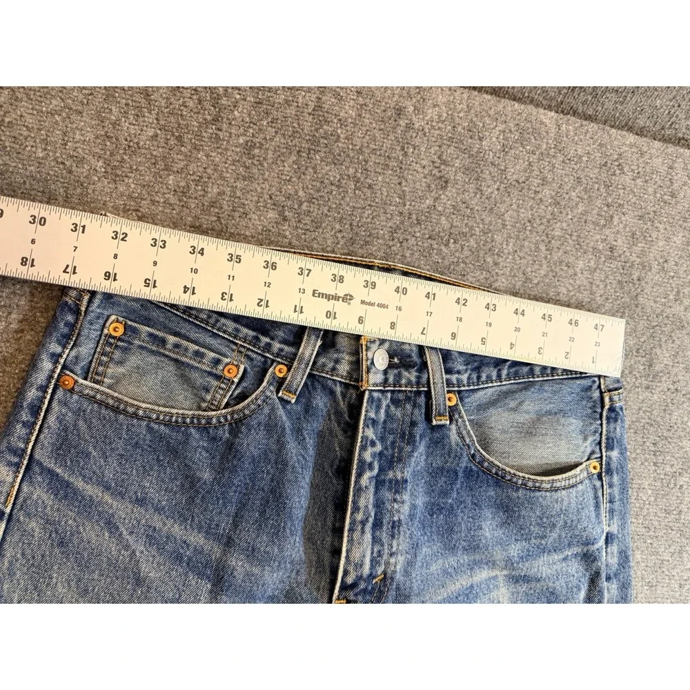 Levis 505 Jeans Mens 34x29‎ Regular Fit Straight Leg Blue Denim Pants